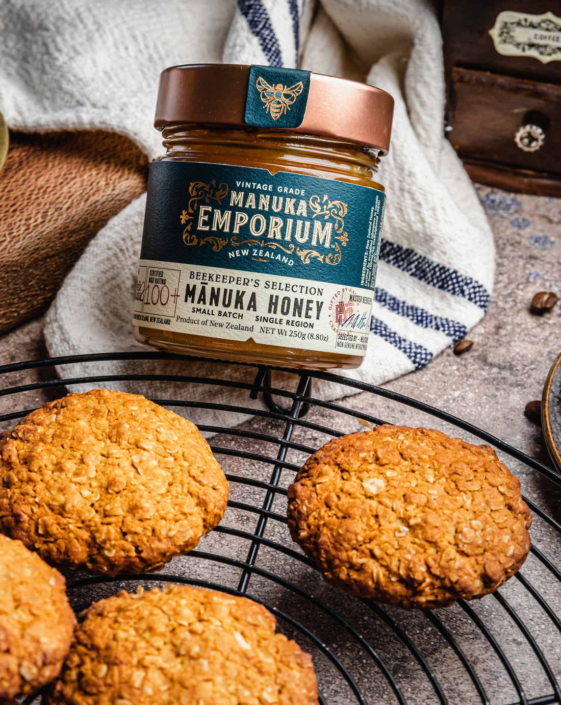 Manuka Honey Anzac Biscuits